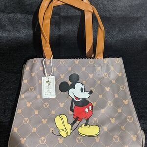 Mickey Mouse Brown Tote Bag